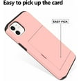 thumbnail image 3 of for iPhone 12 Mini Case with Card Holder,for iPhone 12 Mini Wallet Case Anti-Scratch Dual Layer Hidden Pocket Case Shockproof Cover Compatible with iPhone 12 Mini-Pink, 3 of 12