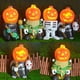 thumbnail image 4 of Luz nocturna de mesa, Caballero de calabaza de resina, luz de calabaza de Halloween, decoración de jardín, linterna con características mejoradas, 4 of 7
