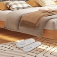 thumbnail image 4 of 50 Pares de Pantuflas Desechables Al por , 25 Blancas y 25 Grises, para Hotel y Spa, Cerradas para Viaje A Casa., 4 of 5