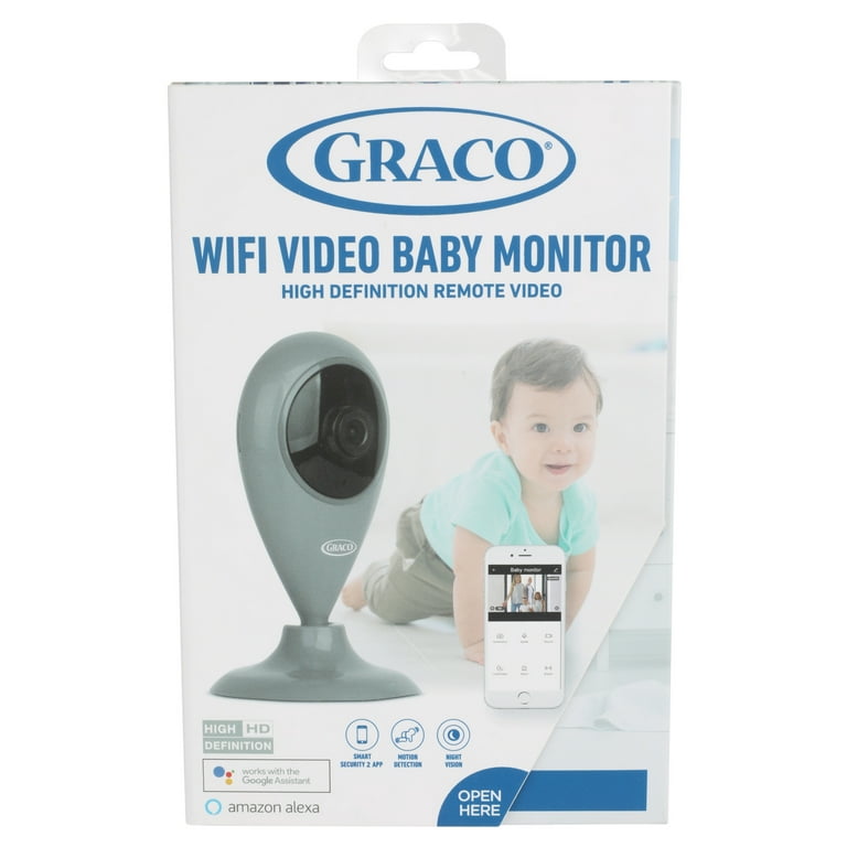 Graco Wifi Baby Monitor With Night Vision, Motion Detection and 2 Way Audio, Featured Gray - Walmart.com