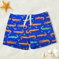 thumbnail image 2 of MIASHUI Boys Swim Trunks Toddler Stretch Swim Shorts Bathing Bottom,Blue,One Size, 2 of 3