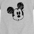 thumbnail image 2 of Disney - Sketch Head Mickey - Toddler Girls Fitted Short Sleeve T-Shirt, 2 of 4