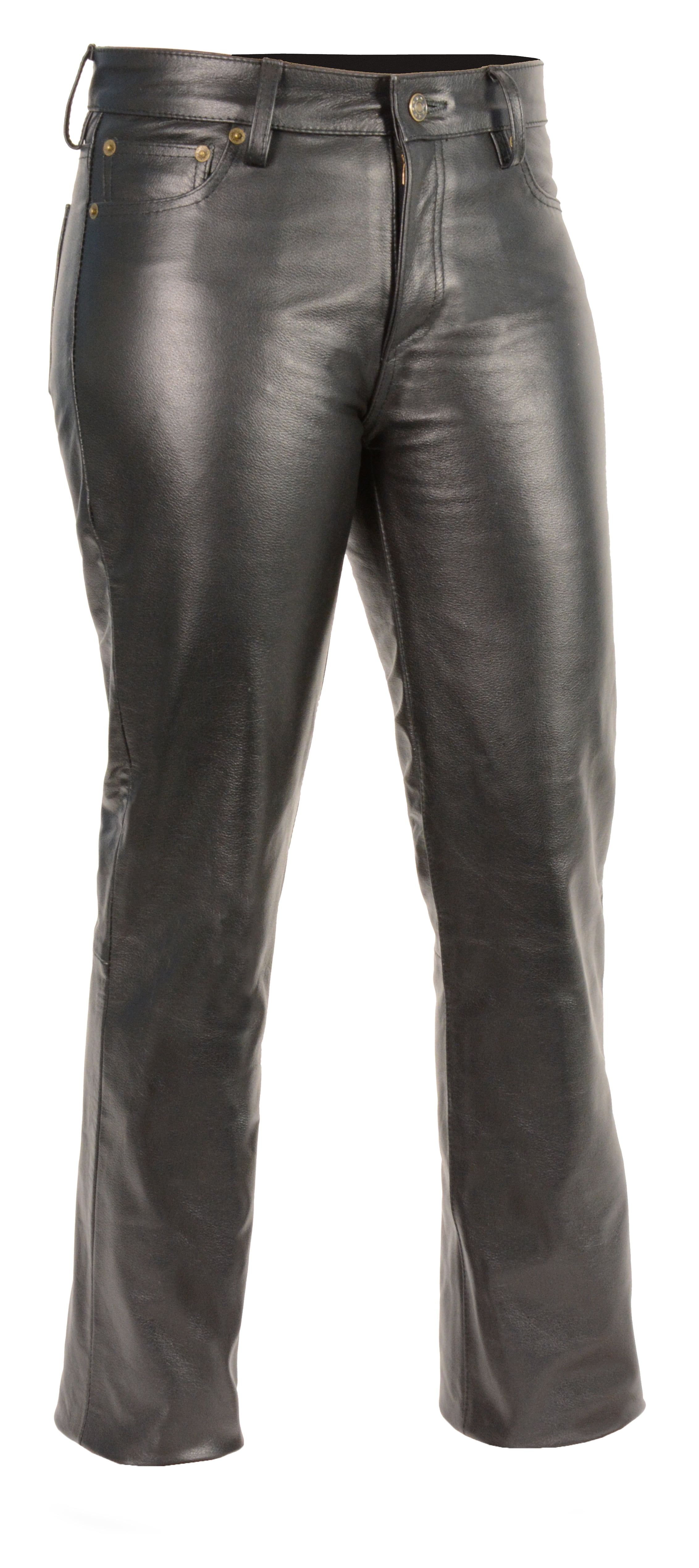 5 pocket leather pants