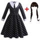 thumbnail image 1 of Vestido de fiesta de noche para niños, traje gótico de moda para carnaval, Halloween, eventos negros, Vestido de Cosplay, 4-10T, 1 of 4