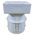 thumbnail image 3 of 4x4x4 Universal Adjusting Downspout to Drain Pipe Adapter, White, 3 of 5