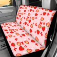 thumbnail image 2 of Psesaysky Car Back Seat Covers for Auto Interior Automotive, Strawberry Butterfly 2 Pack Car Rear Seat Protectors Protects Against Dirt and Scratch Easy to Install, 2 of 7