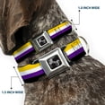 thumbnail image 2 of Buckle-Down Pet Collar, Dog Collar Metal Seatbelt Buckle, Flag Non Binary Stripe, 20 to 31 Inches 1.5 Inch Wide, 2 of 8