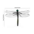 thumbnail image 3 of Lttoisl 3Pcs Realistic Dragonfly Bug Repellent Clips, Solar Powered Rotating Garden Stakes, PVC Weather-Resistant Ornament for Outdoor Pest Control, Green, 15.35 Inch, 3 of 8