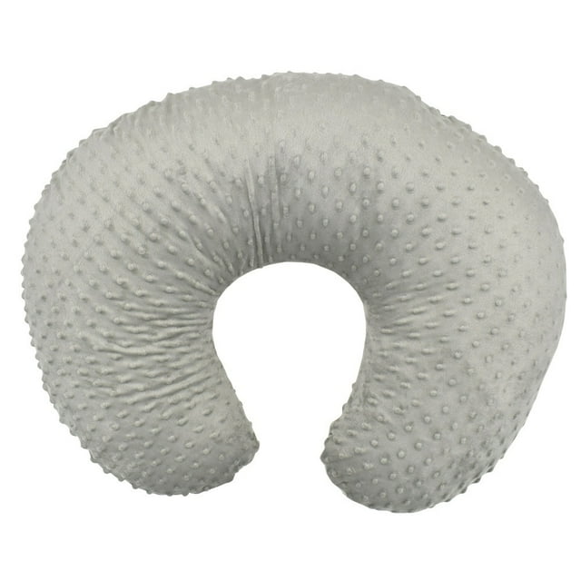 Funda de almohada para amamantar Hukapapa Funda de almohada para amamantar de felpa, adecuada para almohada para amamantar, súper suave y cómoda, gris