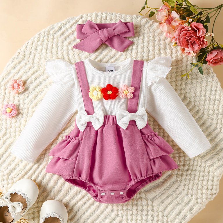 12 month pink dress Amore Heart Dress Soft Pink  Cotton Girls Dress