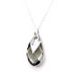 thumbnail image 3 of Collar Zvezda Pear color Black Diamond plata .925 Zvezda ZCO-PEAR18-BKD, 3 of 4
