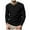 Black, variant on Zylarhe Mens Tshirts, European Solid Color Button Open Neck Business Men Loose Comfortable Sports Long Sleeved T Shirt Big Tall T Shirts for Men White L