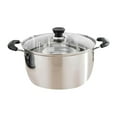 thumbnail image 1 of veasfak Marmite en Acier Inoxydable Casserole à Soupe Casserole Multiusage Grande Capacité Base Universelle Antiadhésive Faitout pour Légumes Style Déjeuner A, 1 of 9