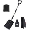 thumbnail image 2 of 3 in 1 Stainless Steel Snow Shovel, 43.3 x 10.6in Detachable and Extendable, for Winter Snow Shoveling in Vehicles, Including Bag Version, Sturdy, Durables(Black), 2 of 5