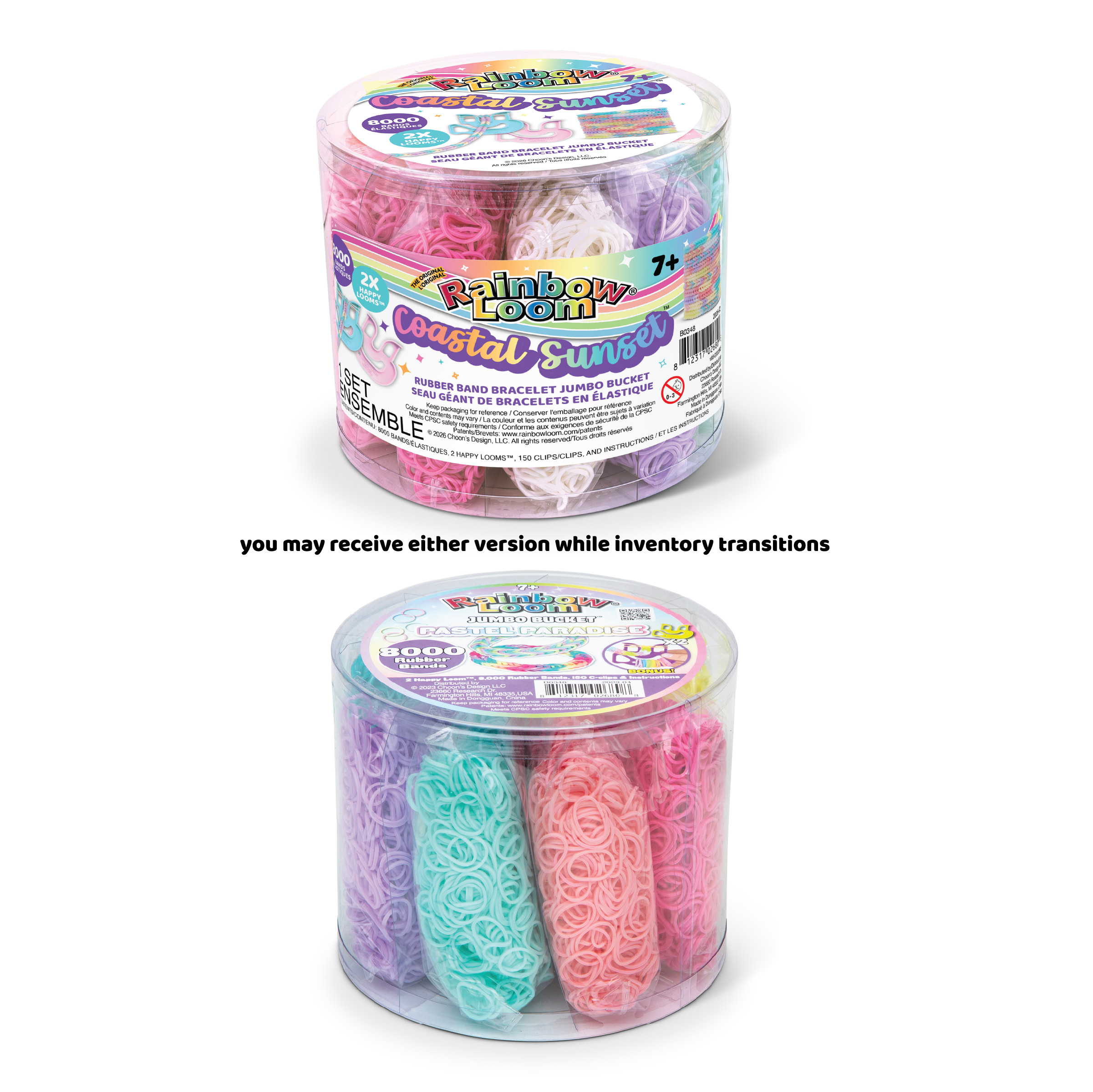Rainbow Loom Pastel Paradise Jumbo Bucket Kit photo 2