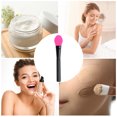 thumbnail image 5 of Unique Bargains 1 Pc Lightweight Small Rhombus Facial Mask Brush Rose Red, 5 of 5