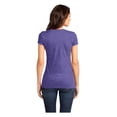 thumbnail image 2 of District Women's Short Sleeve Juniors Very Important V-Neck T-Shirt Heathered Purple 4X-Large, 2 of 4