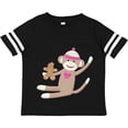 thumbnail image 3 of Inktastic Sock Monkey Gingerbread Boys or Girls Toddler T-Shirt, 3 of 5