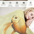 thumbnail image 3 of Chilfamy Goldfish Pond Water Print Throw Blanket for Bed Couch Car, Lightweight Plush Blanket for Kids and Adults, All Seasons Cozy Exquisite Gift, Available in 3 Sizes 60x80in, 3 of 6
