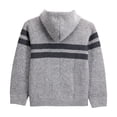 thumbnail image 2 of X RAY Boys (6-12) Full Zip Fleece Flannel Lining Sweater with Hood, Kids Knit Sweater for Spring, Fall and Winter | Charcoal Grey,, 2 of 5