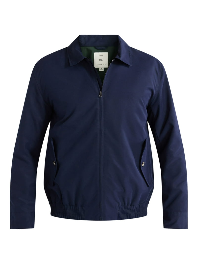 Free Assembly Men's Harrington Jacket, Sizes S-3XL - Walmart.com