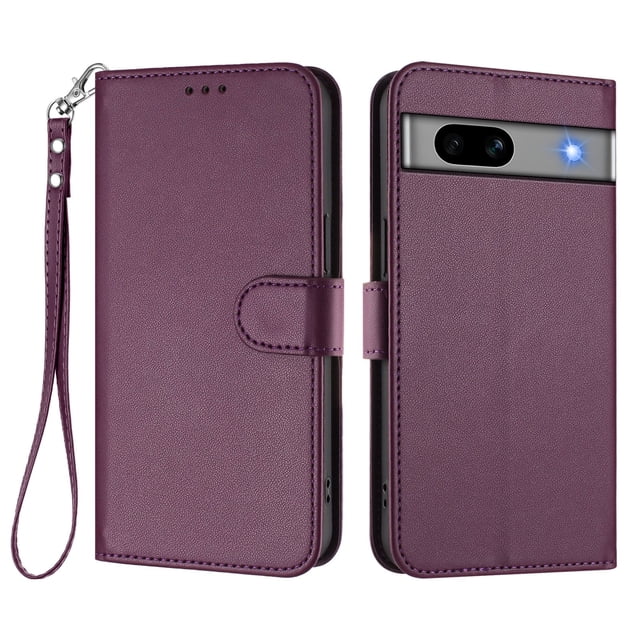 GANGXUN Wallet Case for Google Pixel 7A – Magnetic Closure, RFID Blocking, Wrist Strap, Wireless Charging Compatible