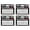 Short, Medium and Long Combo, 4 Pack, variant on False Eye Lashes Faux Mink Individuals Medium Black 4 Pack