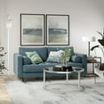 thumbnail image 3 of Evelyn&Zoe Parker 35" Wide Round Coffee Table, Satin Nickel, 3 of 8