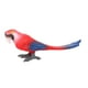 thumbnail image 2 of Figura de juguete de loro para niños, figura de pájaro para decorar pasteles y aprender. Rojo, 2 of 8