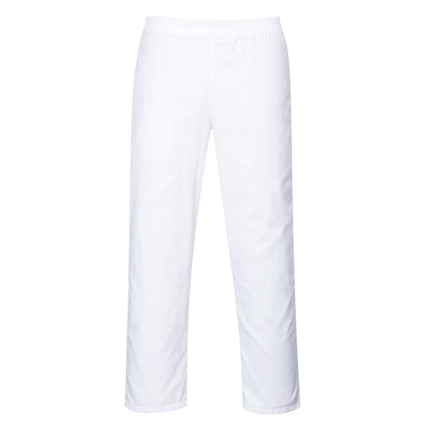 Portwest - Pantalones de Panadero para Hombre (Blanco)