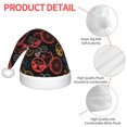 thumbnail image 4 of Fuzoiu Compass And Mountains In Bicycle Wheels1 Print Santa Hat Christmas Hat for kids,Santa Hats with Pompom, Unisex Xmas Holiday Hat for Christmas New Year Festive Party Supplies, 4 of 6