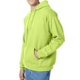 thumbnail image 4 of Hanes EcoSmart Unisex Hooded Sweatshirt, Hi Vis Pullover Safety Green Fleece, 2 Pack, XL, 4 of 7