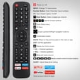 thumbnail image 3 of HAHDAXIA New Universal Remote Control ERF2G60H for All Hisense TV Remote, Replacement Control EN2A27 for Hisense Smart TV Remote, with Netflix, Prime Video, YouTube, Google Play Buttons, 3 of 6