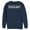 Navy Blue, variant on Men's Justice League Shazam Dragon Fruit Logo Sweatshirt Charcoal Heather 2X Large