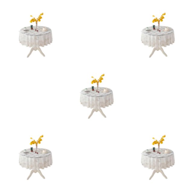 Mantel Bearachild elegante flor blanca 200cm Type2 NO2