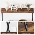 thumbnail image 4 of Qinaqin 41.3 inch Narrow Sofá Mesa con Outlet Estante y Metálico Frame Ideal para Living Sala Foyer o Dormitorio cm de Alturaallways as an Industrial Style Behind, 4 of 8