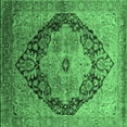 thumbnail image 1 of Ahgly Company Indoor Square Oriental Emerald Green Industrial Area Rugs, 5' Square, 1 of 4