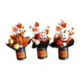 thumbnail image 3 of 3 de calabaza de Halloween con flores, adornos creativos para arreglos florales, decoración de interiores para oficina, fiesta y hogar., 3 of 9