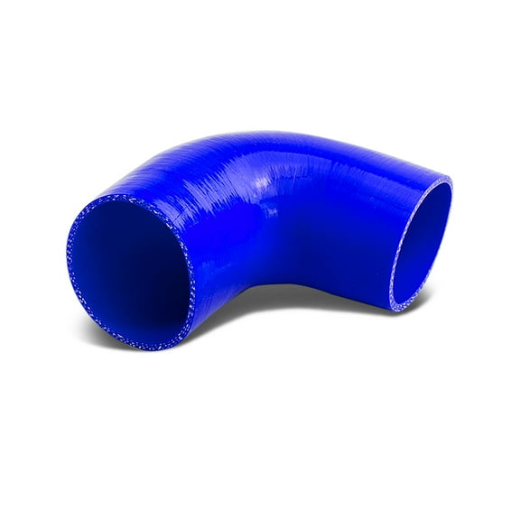 DNA Motoring SH-275-3-90-BL 2.75-3"3-PLY 90DEGREE ELBOW TURBO/INTAKE/INTERCOOLER SILICONE REDUCER HOSE BLUE