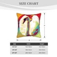 thumbnail image 4 of ZNDUO Throw Pillow, 20"x20" Bed Pillow and Couch Pillows - Indoor Decorative Pillows，Bird Art Swan Throw Pillow, 4 of 8