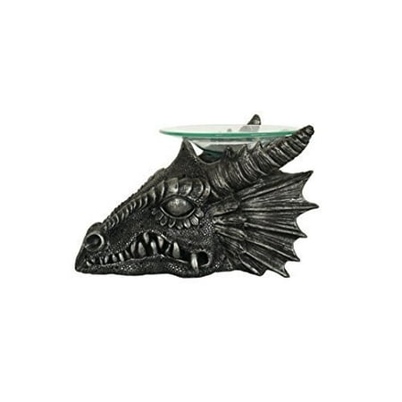 Dragon Head Poly Resin Electric Candle Warmer - Essential Oil Burner - Scented Aromatherapy Oils Warmer - Glass Dish and Poly Resin Warmer Kit Set - Fragrance (Best Electric Furnace On The Market)