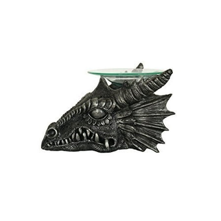 Warmer Kit - Dragon Head Poly Resin Electric Candle Warmer - Essential Oil Burner - Scented Aromatherapy Oils Warmer - Glass Dish and Poly Resin Warmer Kit Set - Fragrance Diffuser