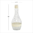 thumbnail image 6 of DecMode 16" Glass Vase with Rattan Detail, 6 of 11