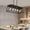 black, variant on Vellahome Five-lamp farmhouse-style chandelier, black solid metal ceiling light, suitable for lighting in dining rooms and country-style kitchen islands, height adjustable,white.