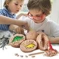 thumbnail image 3 of 2x Juguete de excavación de dinosaurios para niños, modelos de dinosaurios creativos científicos, regalos educativos divertidos, suministros para Hugo Juguetes de excavación, 3 of 10