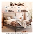 thumbnail image 2 of Cama Individual Jaco Malaga Negro, 2 of 4