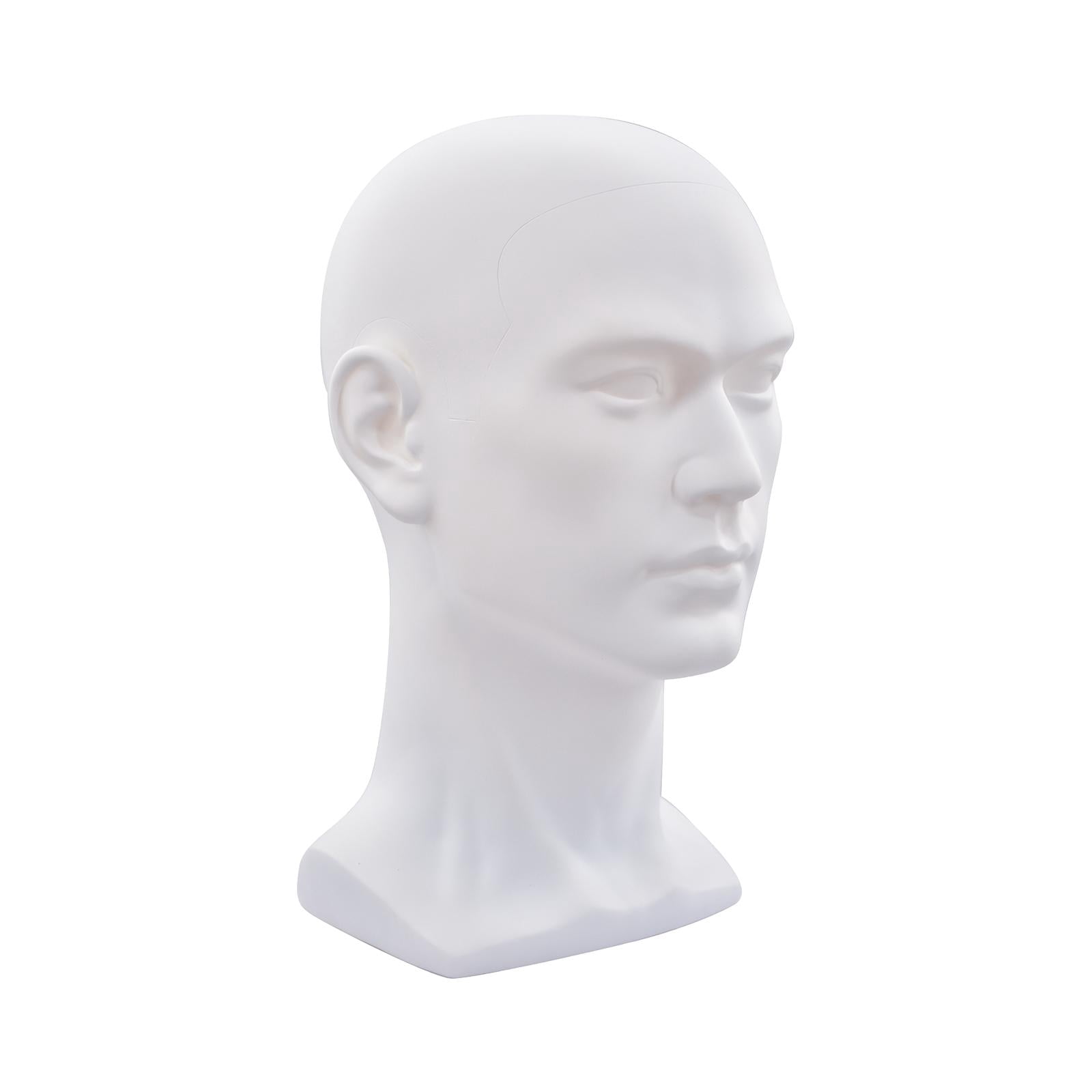 Professional Display Head Model Lightweight Hat Holder Stand Stable PP Male Mannequin Head for Hats Sunglasses Jewelry Headphone Headset