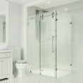 thumbnail image 6 of VIGO Winslow 34 in. L x 46 in. W x 74 in. H Frameless Sliding Rectangle Shower Enclosure in Chrome with 3/8 in. Clear Glass, 6 of 13