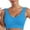 Blue, variant on CFLVAEK Plus Size Bras for Women Seamless No Underwire Bra Breathable Push Up Bralette Comfortable Vest Type Sleep Bras Watermelon Red XXL