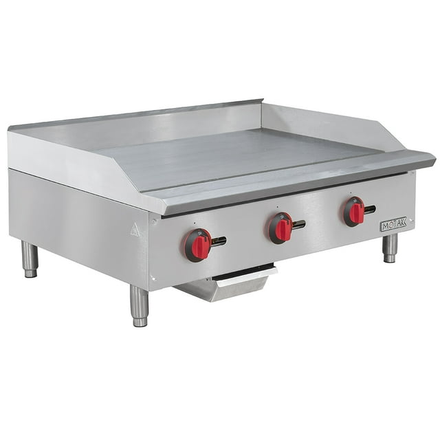 MoTak MGR36 36'' Gas Griddle - Manual Controls, Convertible, 3/4'' Steel Plate